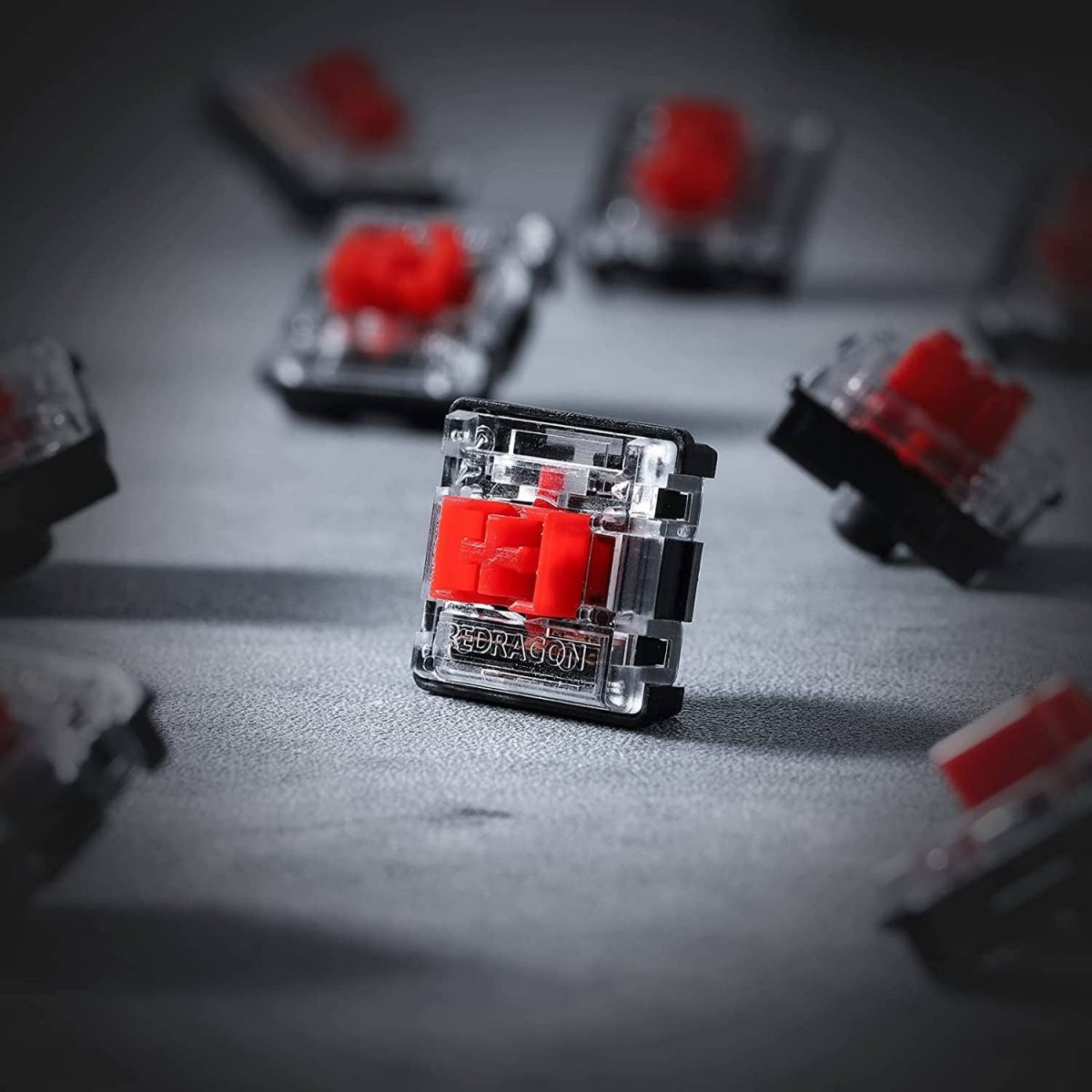 REDRAGON K618 Horus RGB Gaming Wireless Mechanical Keyboard - Low Profile Red Switches (Black)