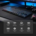 REDRAGON K622 Horus TKL RGB Gaming Mechanical Keyboard - Low Profile Red Switches (Black)