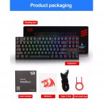 REDRAGON K552 KUMARA PRO RGB Wireless Gaming Mechanical Keyboard - Blue Switches (Black)