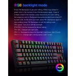 REDRAGON K552 KUMARA PRO RGB Wireless Gaming Mechanical Keyboard - Blue Switches (Black)