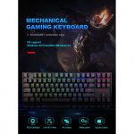 REDRAGON K552 KUMARA PRO RGB Wireless Gaming Mechanical Keyboard - Blue Switches (Black)