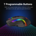 Redragon M602-KS GRIFFIN RGB Wireless Gaming Mouse - 8,000 DPI (Black)
