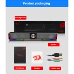 REDRAGON GS570 DARKNETS RGB Gaming Sound Bar - Bluetooth & 3.5mm Cable
