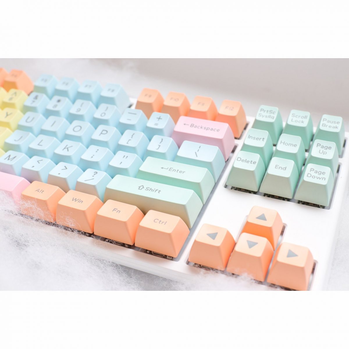 Ducky Cotton Candy SA Keycaps 108 ABS Doubleshot Keycap Set (Cotton Candy)