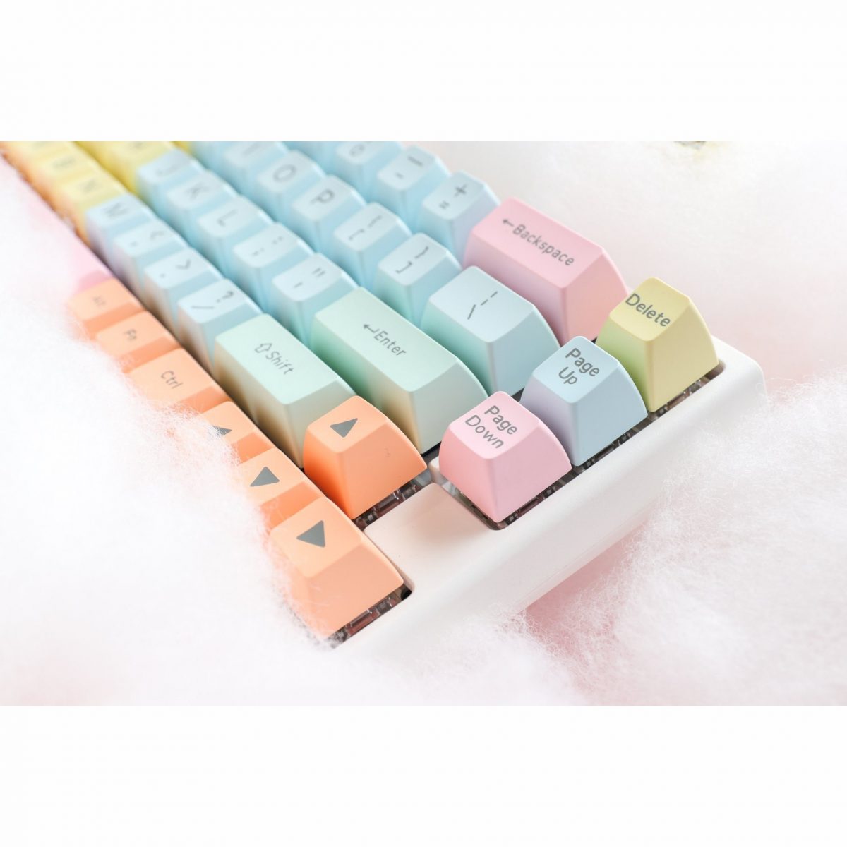 Ducky Cotton Candy SA Keycaps 108 ABS Doubleshot Keycap Set (Cotton Candy)