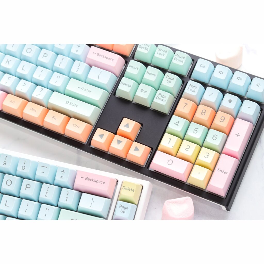Ducky Cotton Candy SA Keycaps 108 ABS Doubleshot Keycap Set (Cotton Candy)