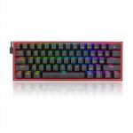 REDRAGON K617 Fizz RGB 60% Gaming Mechanical Keyboard - Red Switches (Black)