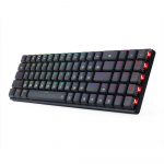 REDRAGON K623 ASHE RGB 78% Gaming Mechanical Keyboard - Low Profile Blue Switches (Black)