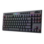 REDRAGON K622 Horus TKL RGB Gaming Mechanical Keyboard - Low Profile Red Switches (Black)
