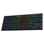 REDRAGON K621 Horus TKL RGB Gaming Wireless Mechanical Keyboard - Low Profile Red Switches (Black)