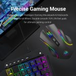 Redragon M602-KS GRIFFIN RGB Wireless Gaming Mouse - 8,000 DPI (Black)