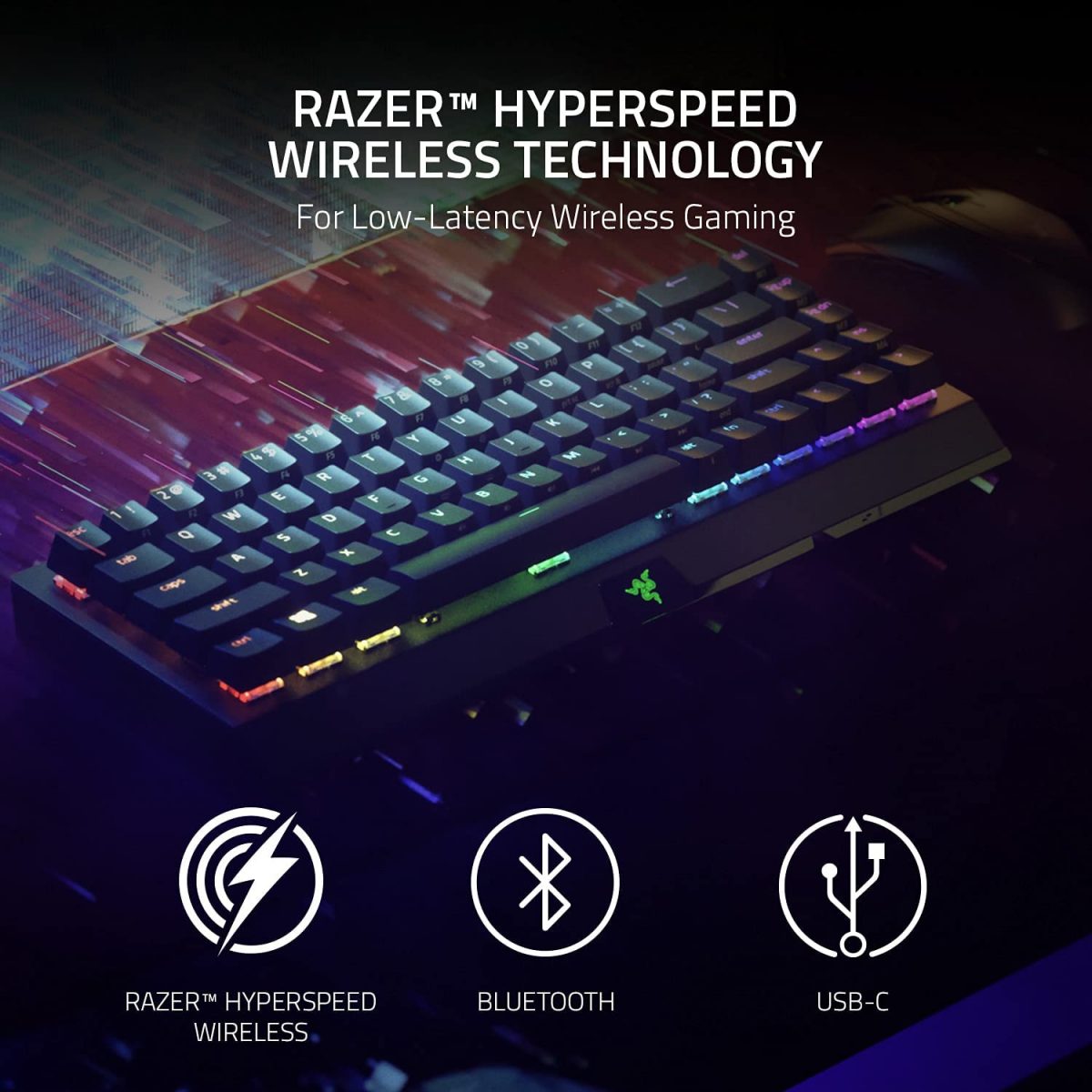 Razer BlackWidow V3 Mini HyperSpeed Wireless Mechanical Gaming Keyboard