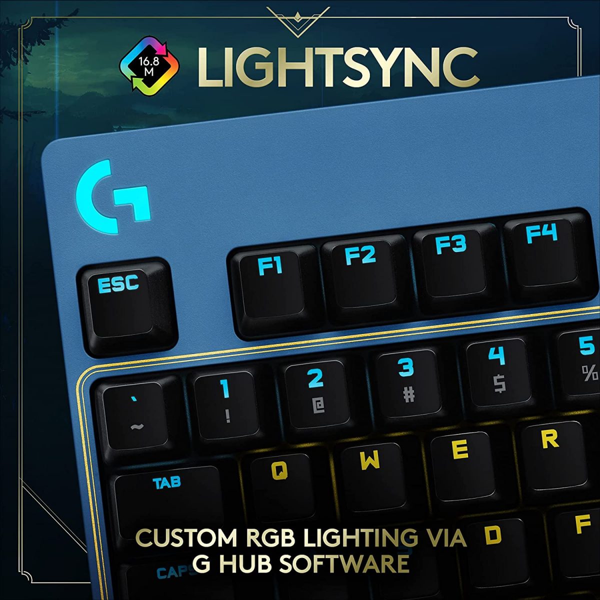 Logitech G PRO Mechanical Gaming Keyboard League of Legends Edition - GX Brown Switches