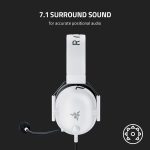 Razer Blackshark V2 X Gaming Headset - 7.1 Surround Sound (White)