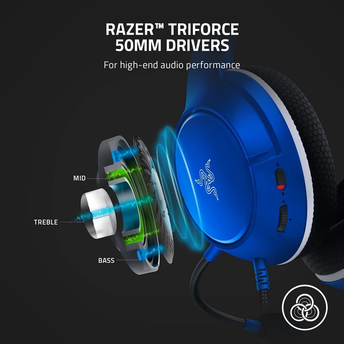 Razer Kaira X for XBOX Gaming Headset (Shock Blue)