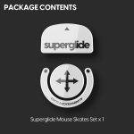 SUPERGLIDE Mouse Feet / Skates Made with Ultra Strong Flawless Glass For Logitech GPRO X SUPERLIGHT (White)