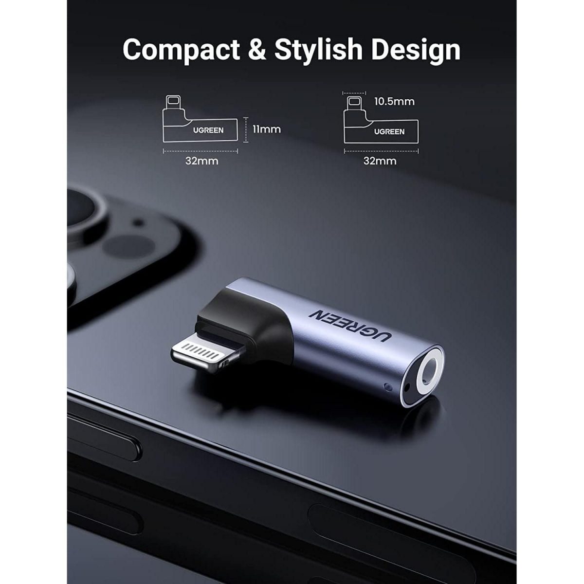 UGREEN Lightning to 3.5mm Audio Headphone Jack Adapter