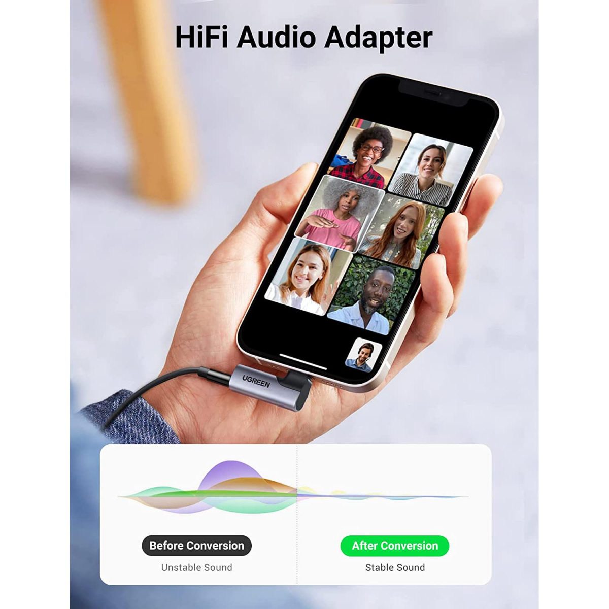 UGREEN Lightning to 3.5mm Audio Headphone Jack Adapter