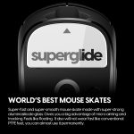 SUPERGLIDE Mouse Feet / Skates Made with Ultra Strong Flawless Glass For Logitech GPRO X SUPERLIGHT (White)