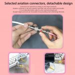 AJAZZ AL60 Mechanical Keyboard Aviator Cable Coiled Type C USB (White Pink)