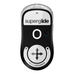 SUPERGLIDE Mouse Feet / Skates Made with Ultra Strong Flawless Glass For Logitech GPRO X SUPERLIGHT (White)