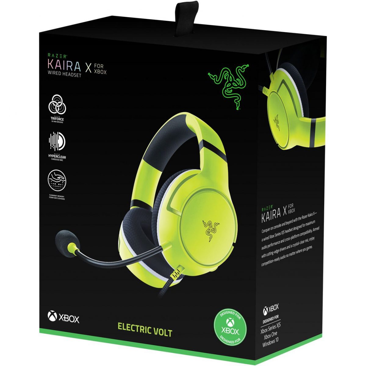 Razer Kaira X for XBOX Gaming Headset (Electric Volt)