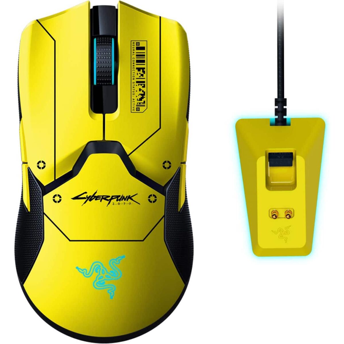 Razer Viper Ultimate Wireless Gaming Mouse + Charging Station (Cyberpunk 2077 Edition)
