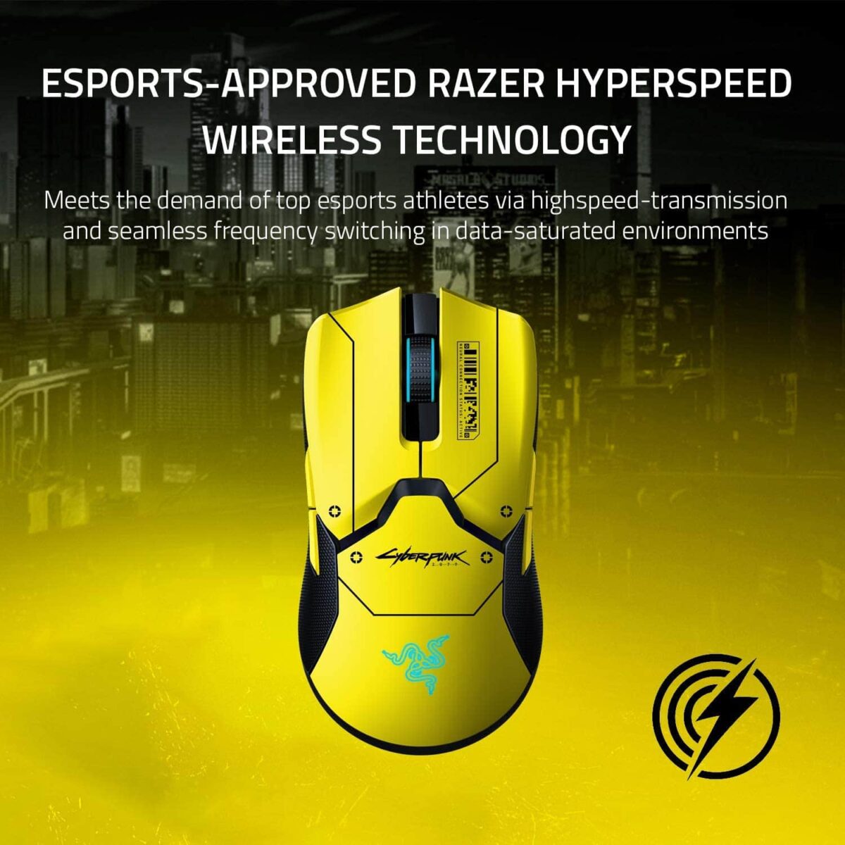 Razer Viper Ultimate Wireless Gaming Mouse + Charging Station (Cyberpunk 2077 Edition)