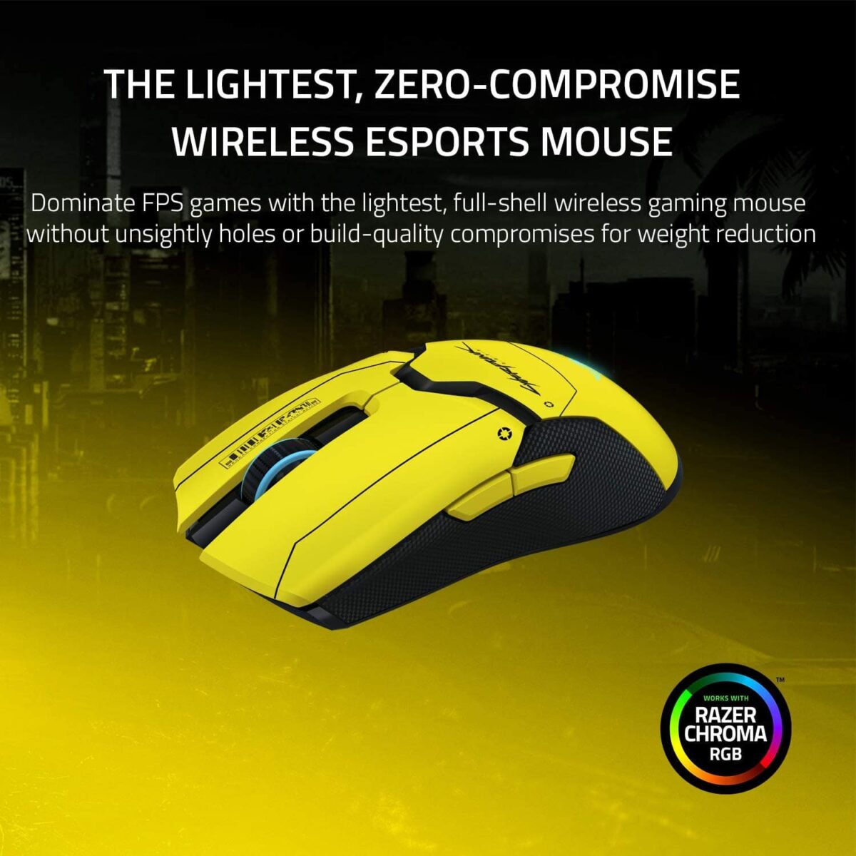 Razer Viper Ultimate Wireless Gaming Mouse + Charging Station (Cyberpunk 2077 Edition)