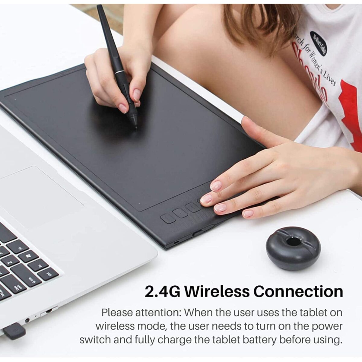 HUION INSPIROY Q11K V2 Wireless Graphics Drawing Tablet