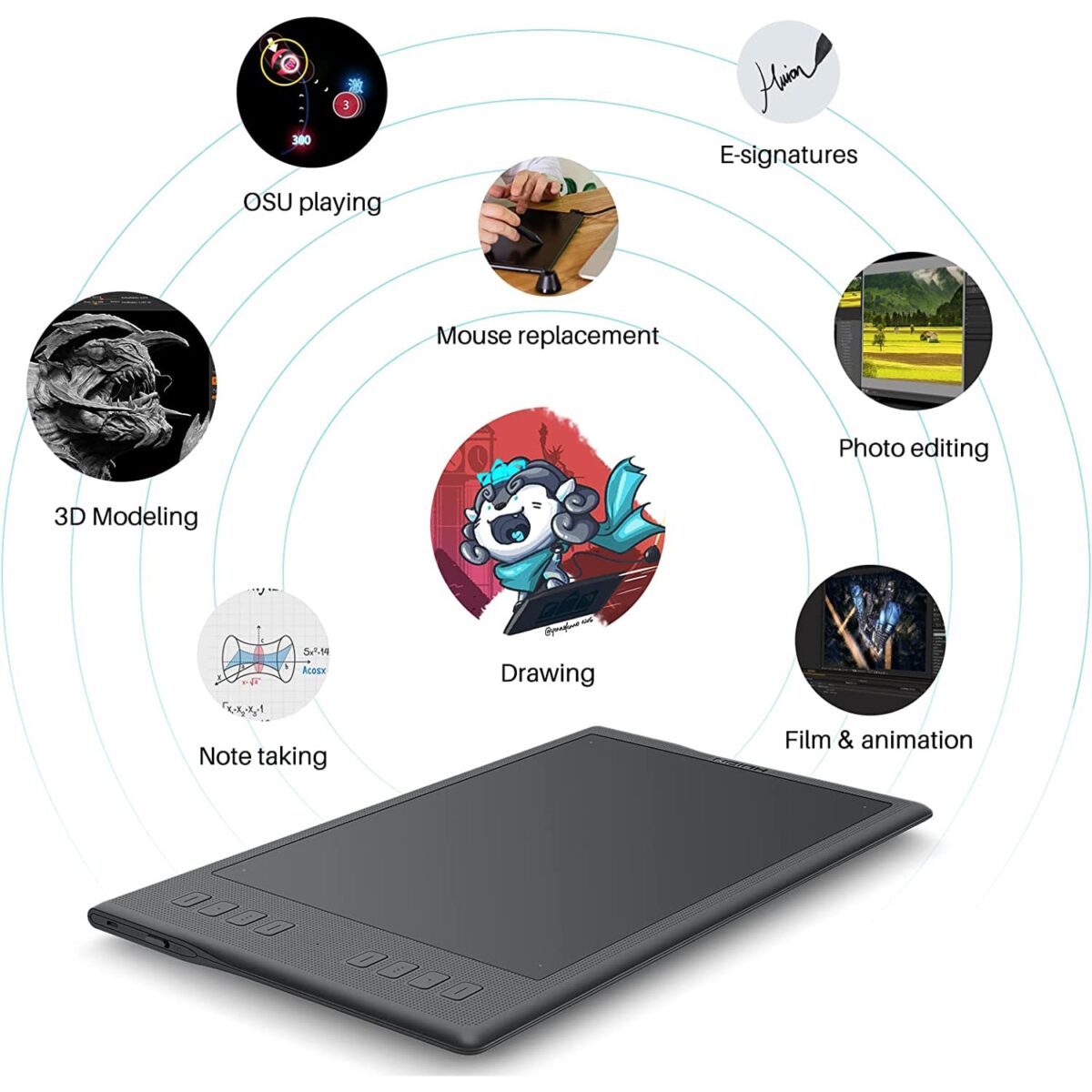 HUION INSPIROY Q11K V2 Wireless Graphics Drawing Tablet