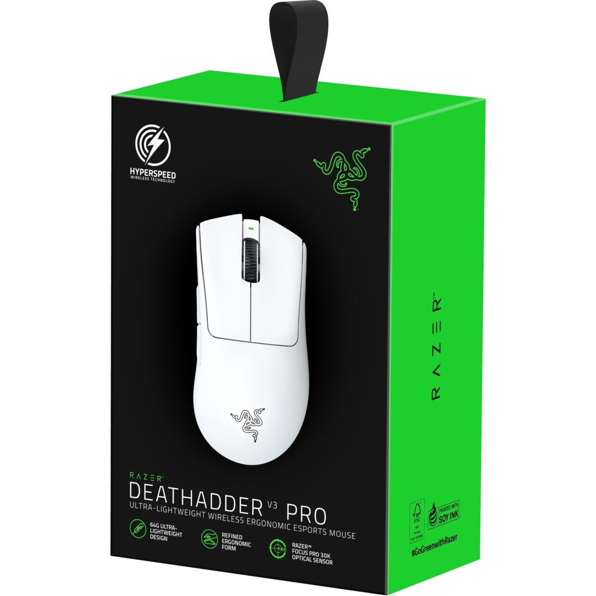 RAZER DEATHADDER V3 PRO Wireless Gaming Mouse (White)