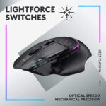 Logitech G502 X PLUS LIGHTSPEED Wireless Gaming Mouse Hero Sensor 25K (Black)
