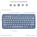Logitech K380 For Mac Wireless & Bluetooth Multi-Device Keyboard (BlueBerry)