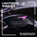 Logitech G502 X PLUS LIGHTSPEED Wireless Gaming Mouse Hero Sensor 25K (Black)