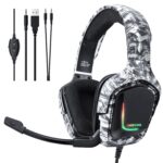 ONIKUMA K20 RGB Gaming Headset – Stereo – Noise canceling Mic – (camouflage)