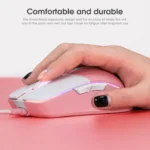 ONIKUMA CW916 Gaming Mouse - 7,200 DPI (Pink White)