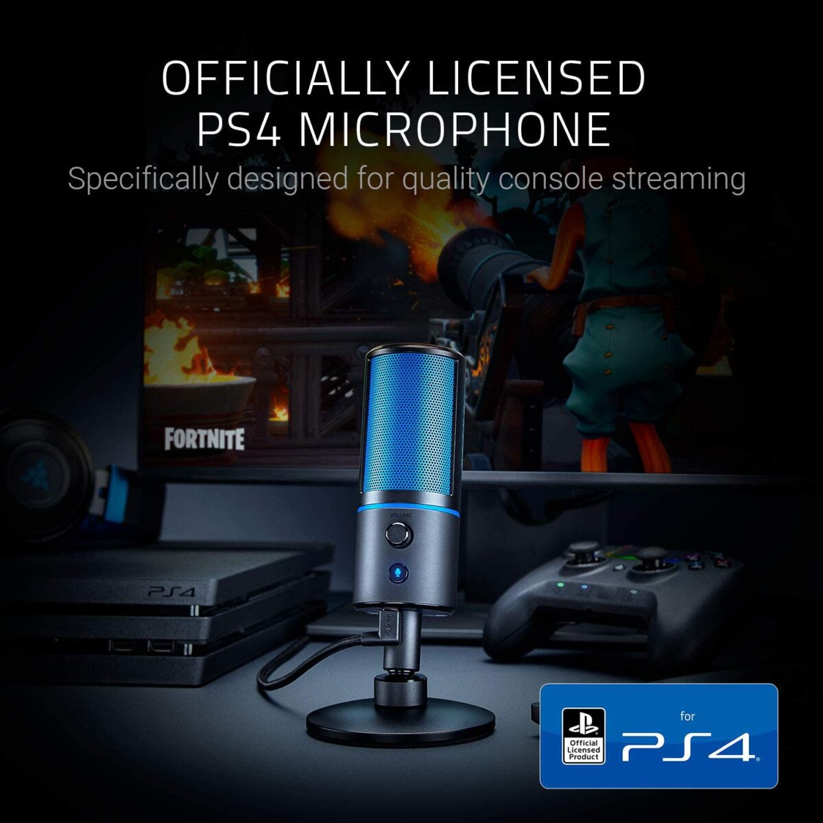 Razer Seiren X PS4 USB Streaming Condenser Microphone