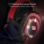 Redragon H510 RGB Zeus X USB Gaming Headset - 7.1 Surround Sound (Black)