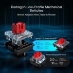 Redragon K614 Anivia RGB Mechanical Gaming Keyboard - Low Profile Red Switch (Black)