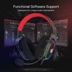 Redragon H510 RGB Zeus X USB Gaming Headset - 7.1 Surround Sound (Black)