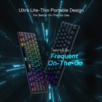 Redragon K614 Anivia RGB Mechanical Gaming Keyboard - Low Profile Red Switch (Black)