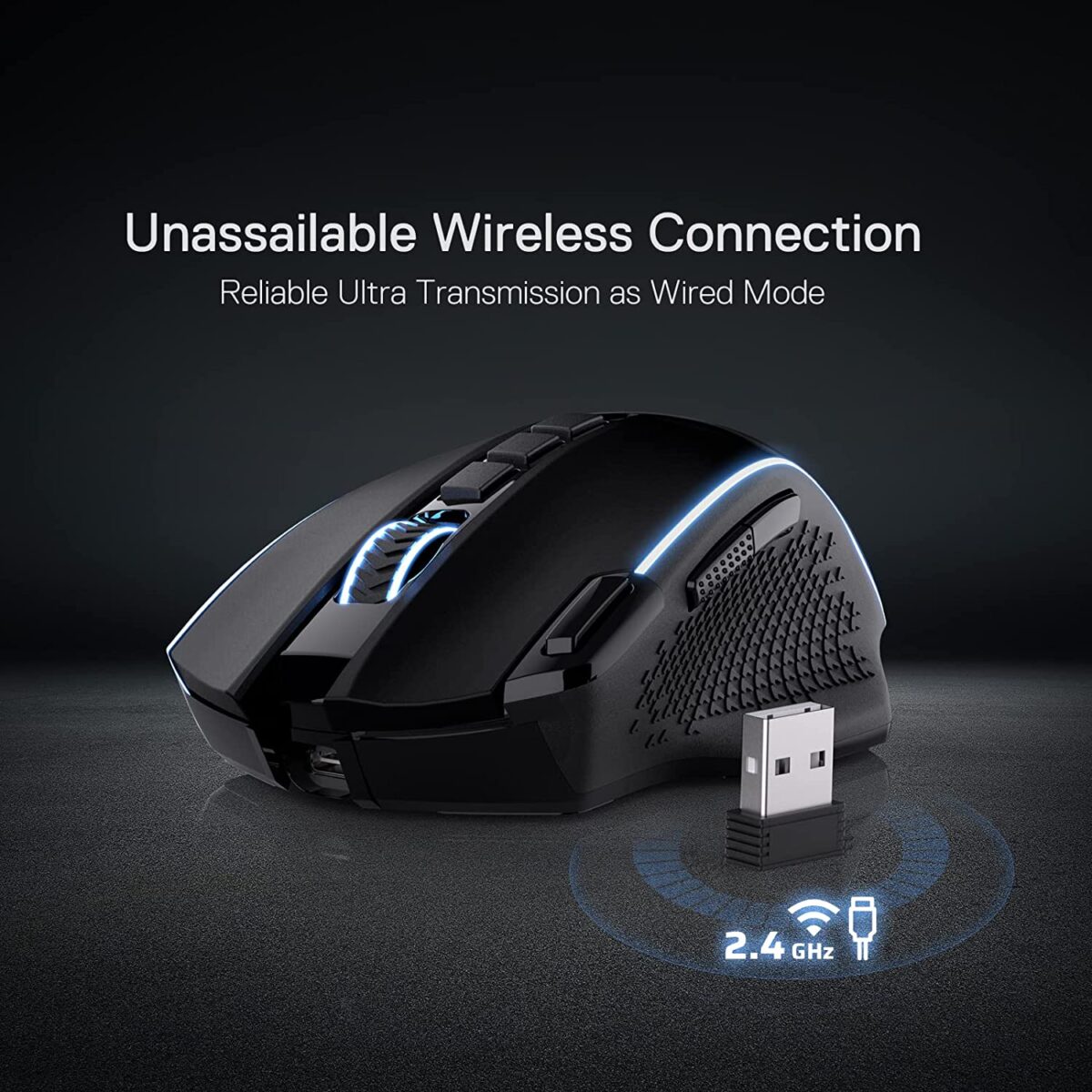 Redragon M991 RGB ENLIGHTENMENT Wireless / Wired Gaming Mouse - 19,000 DPI