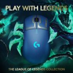 LOGITECH G PRO Wireless Gaming Mouse Hero Sensor 25,600 DPI Official League of Legends Edition (Black)
