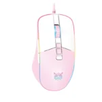 ONIKUMA CW916 Gaming Mouse - 7,200 DPI (Pink White)
