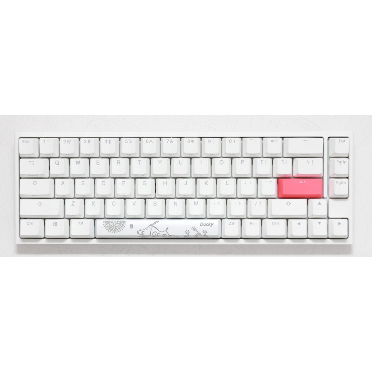 Ducky One 2 SF RGB 65% Gaming Mechanical Keyboard - Cherry MX Blue Switches (Pure White)