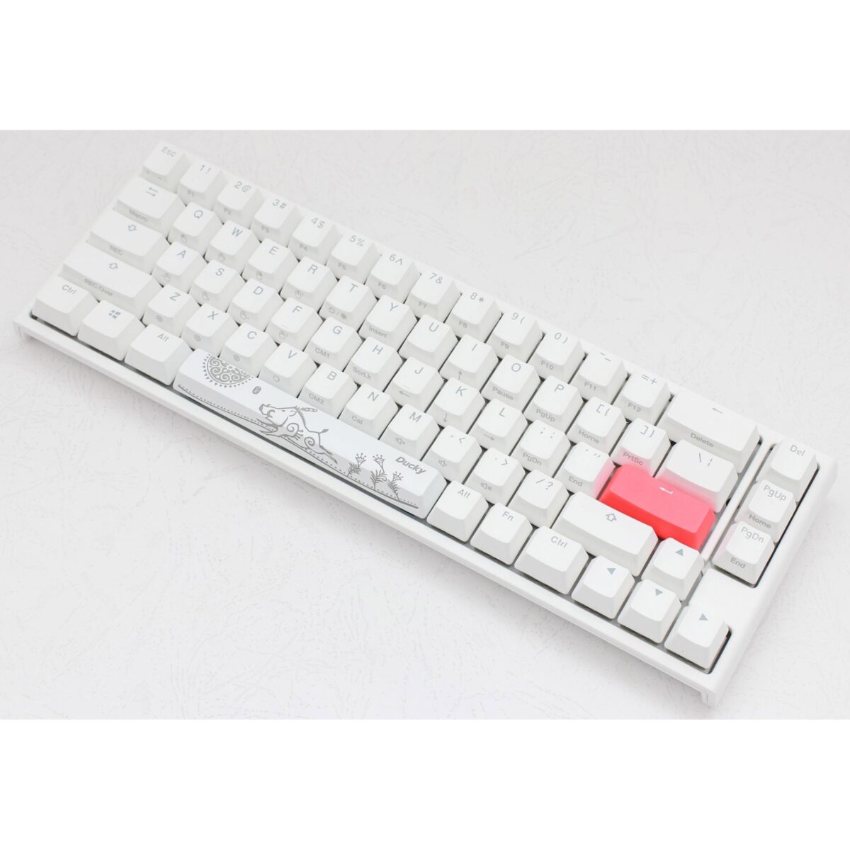 Ducky One 2 SF RGB 65% Gaming Mechanical Keyboard - Cherry MX Blue Switches (Pure White)