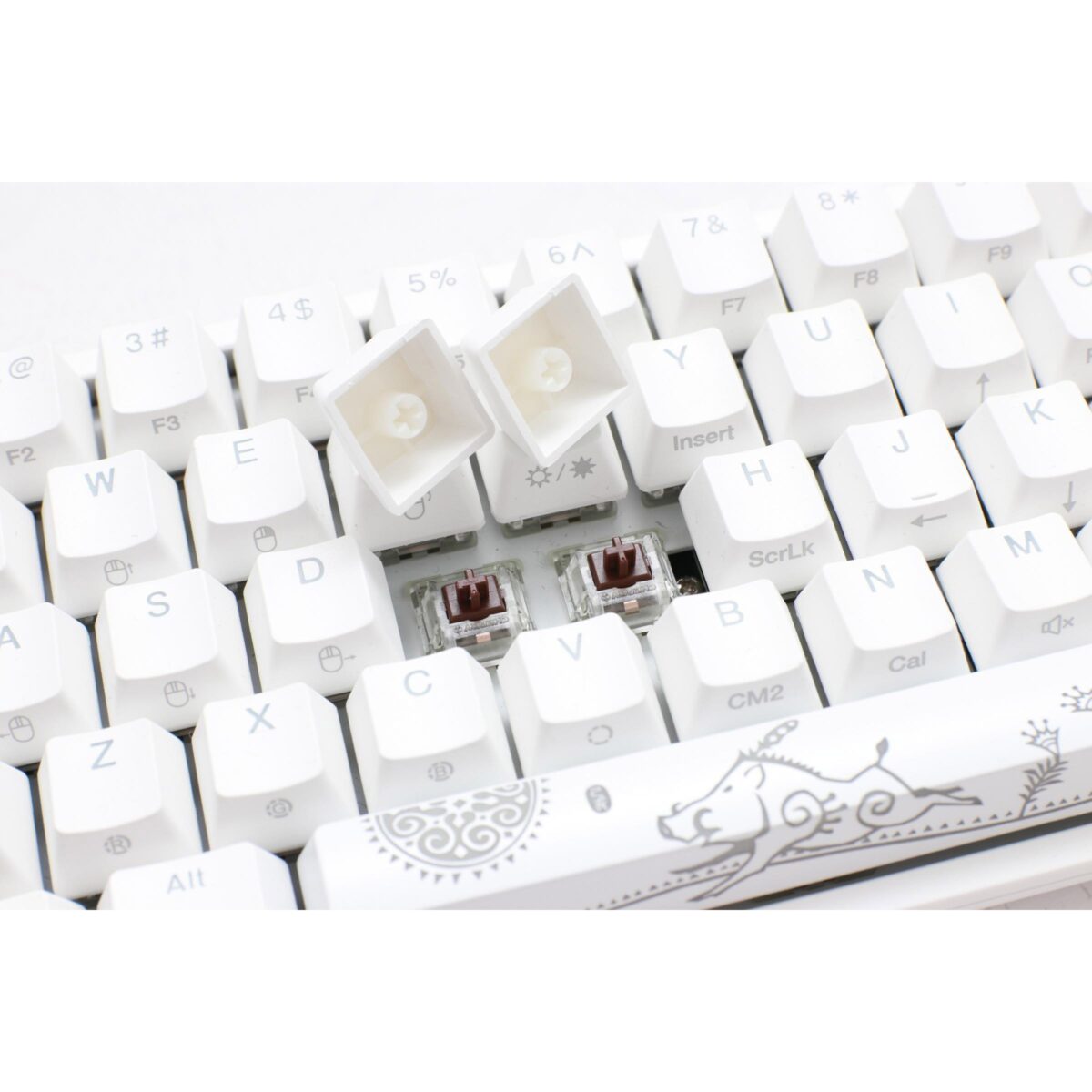 Ducky One 2 SF RGB 65% Gaming Mechanical Keyboard - Cherry MX Blue Switches (Pure White)