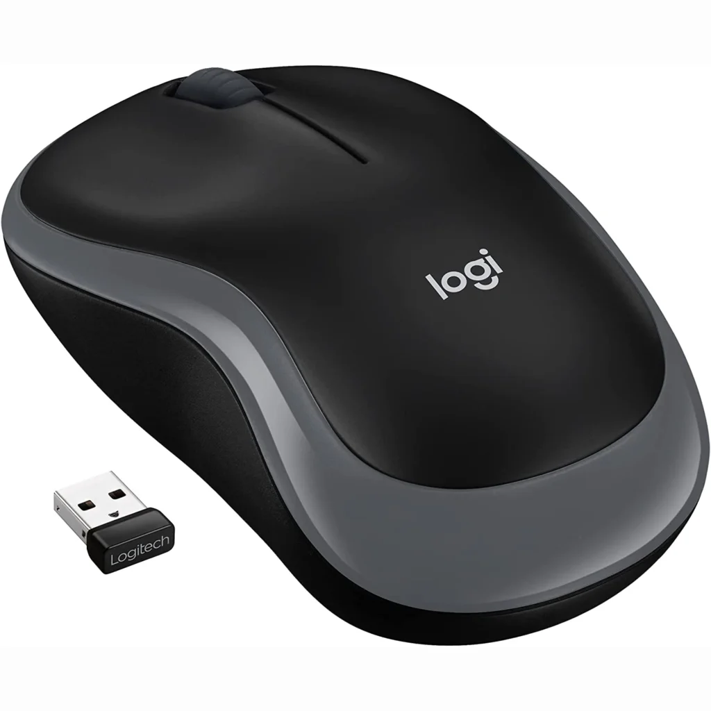 Logitech M185 Wireless Mouse (Grey)