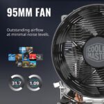 Cooler Master Hyper T20 Compact CPU Air Cooler - AMD Ryzen AM4, Intel LGA1200/1151